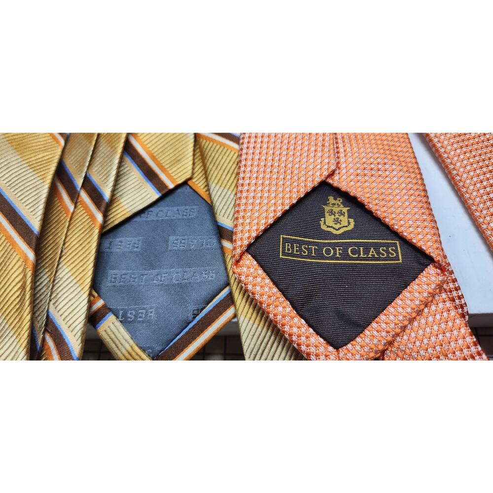 Robert Talbott Best of Class Silk Neck Ties - Lot Of 2 Repp And Textured - Picture 3 of 9